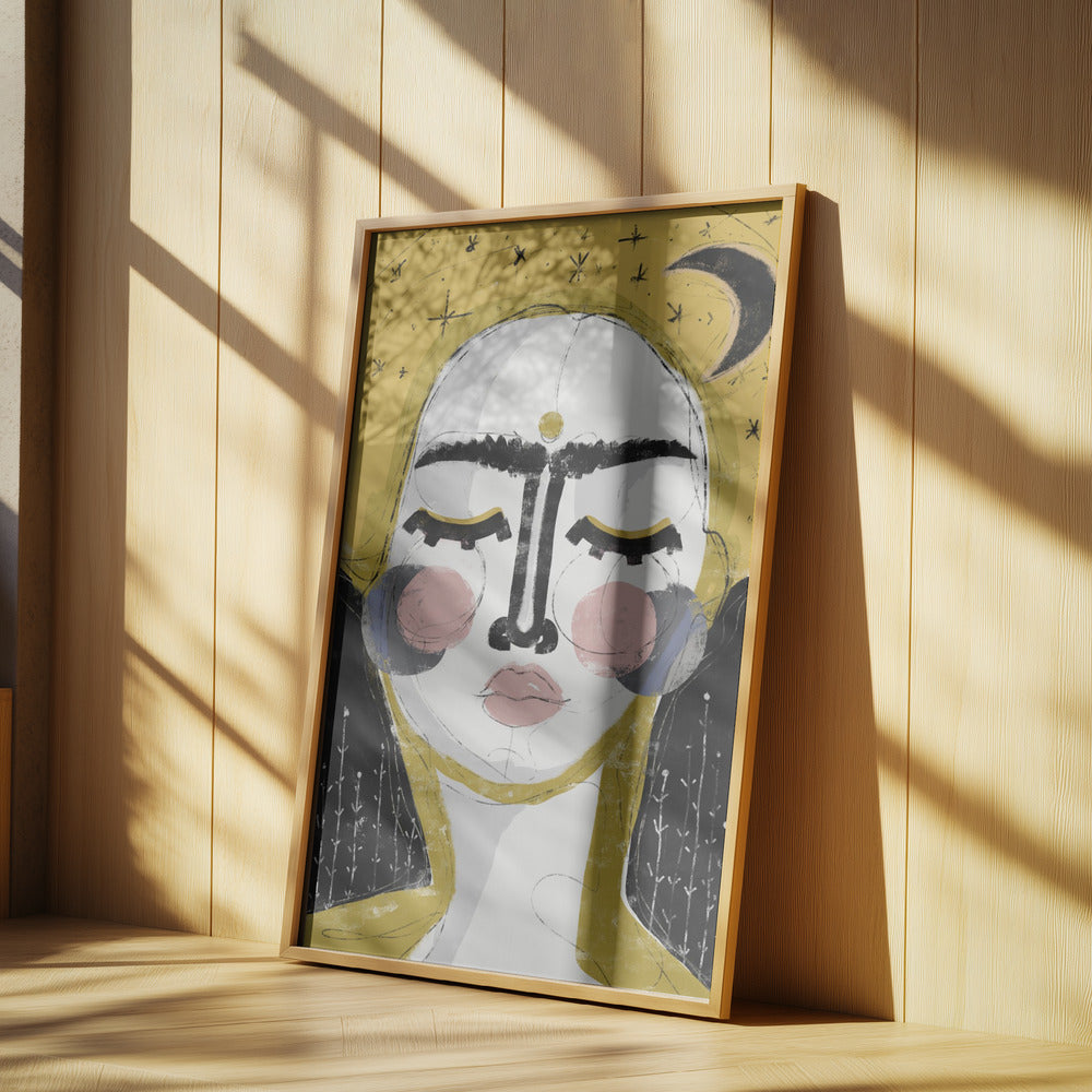 Die Göttin der Nacht | Poster - Kunstdruck