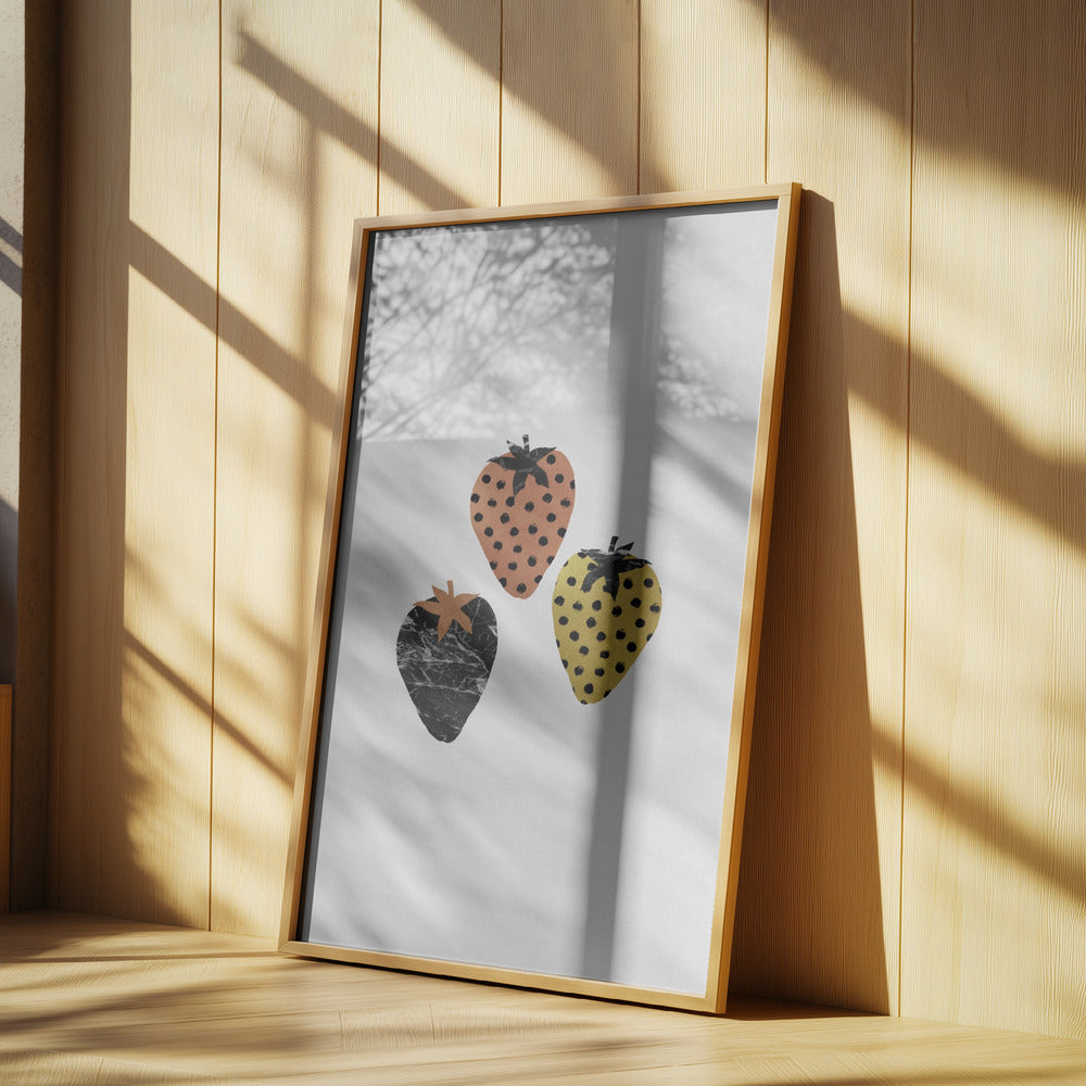 Skandinavische Erdbeeren | Poster - Kunstdruck
