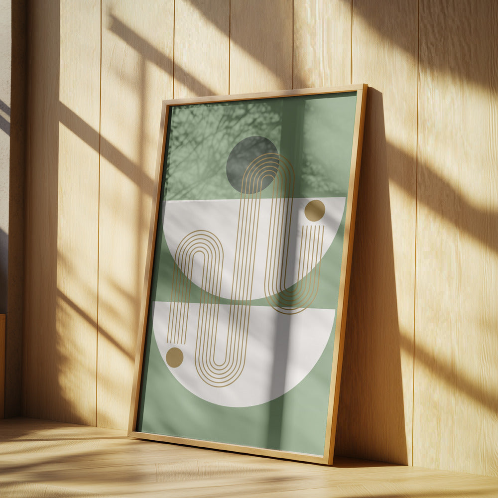 Minimalistiska linjer och geometriska former | Poster