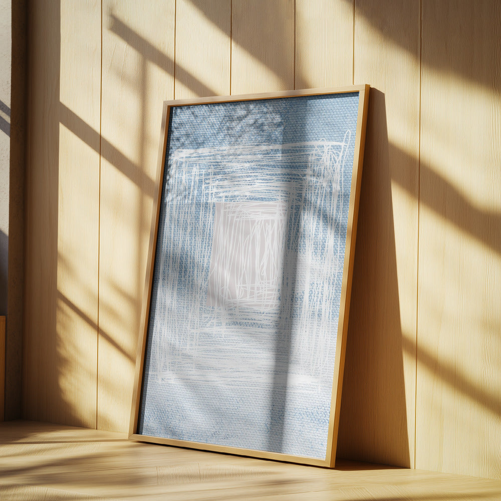 White Linear Patterns With Geometric Design | Poster