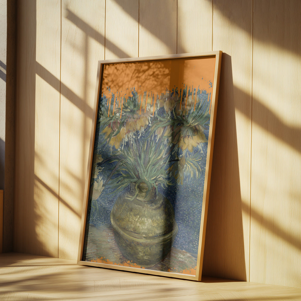 Kollage av solrosor och stänket Van Gogh | Poster