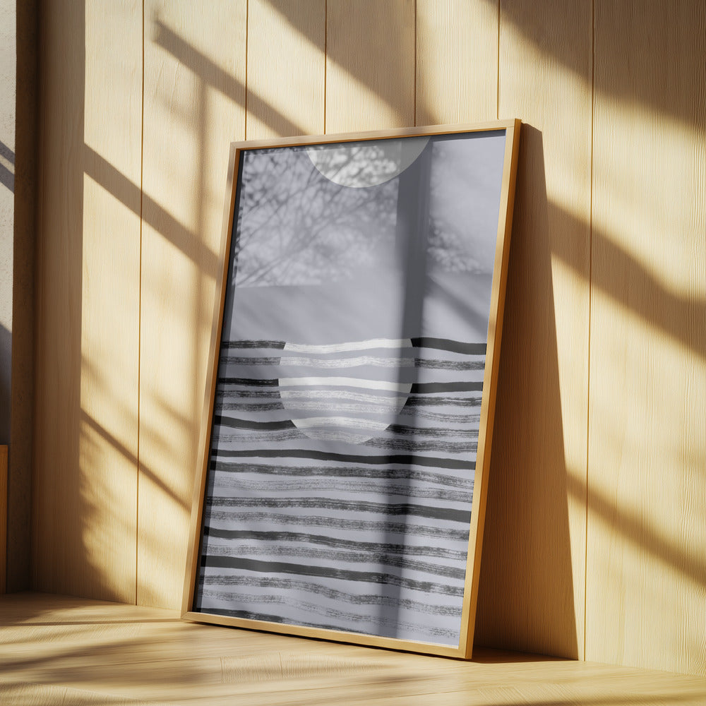 Versteckter Mond Nr. 2 | Reflexion | Poster