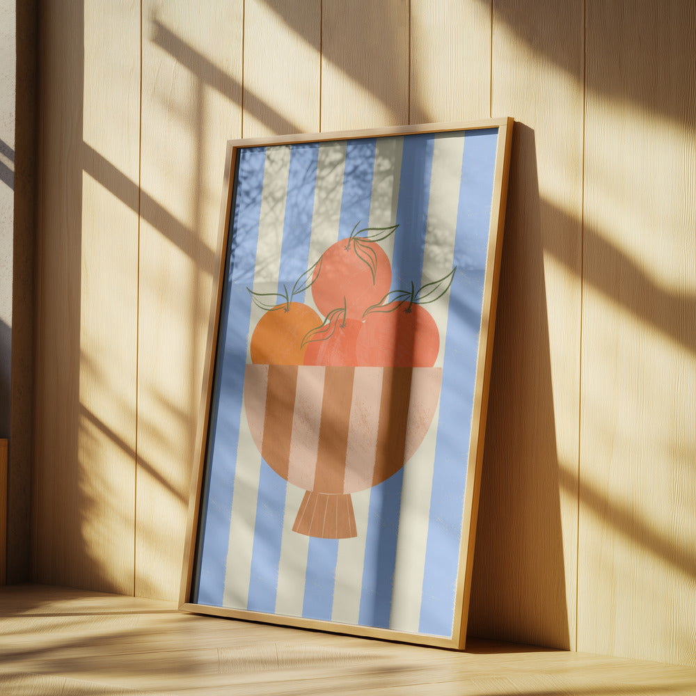 Skål med apelsiner | Poster