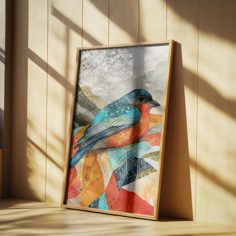 Vogel Aquarell Tier Kunst | Poster