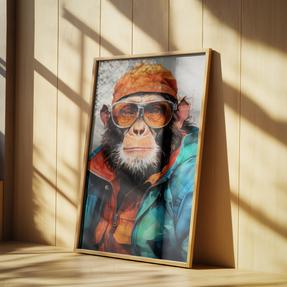 Gorilla Aquarell Tierkunst | Poster
