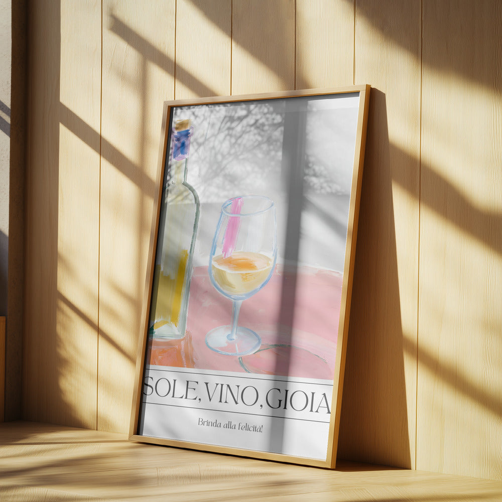Sole, vino, gioia | Poster