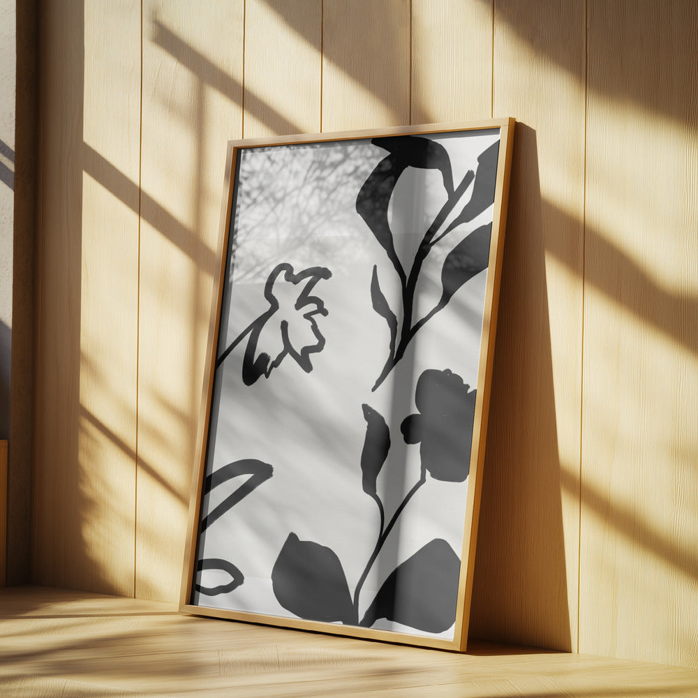 Monokroma blommor | Poster