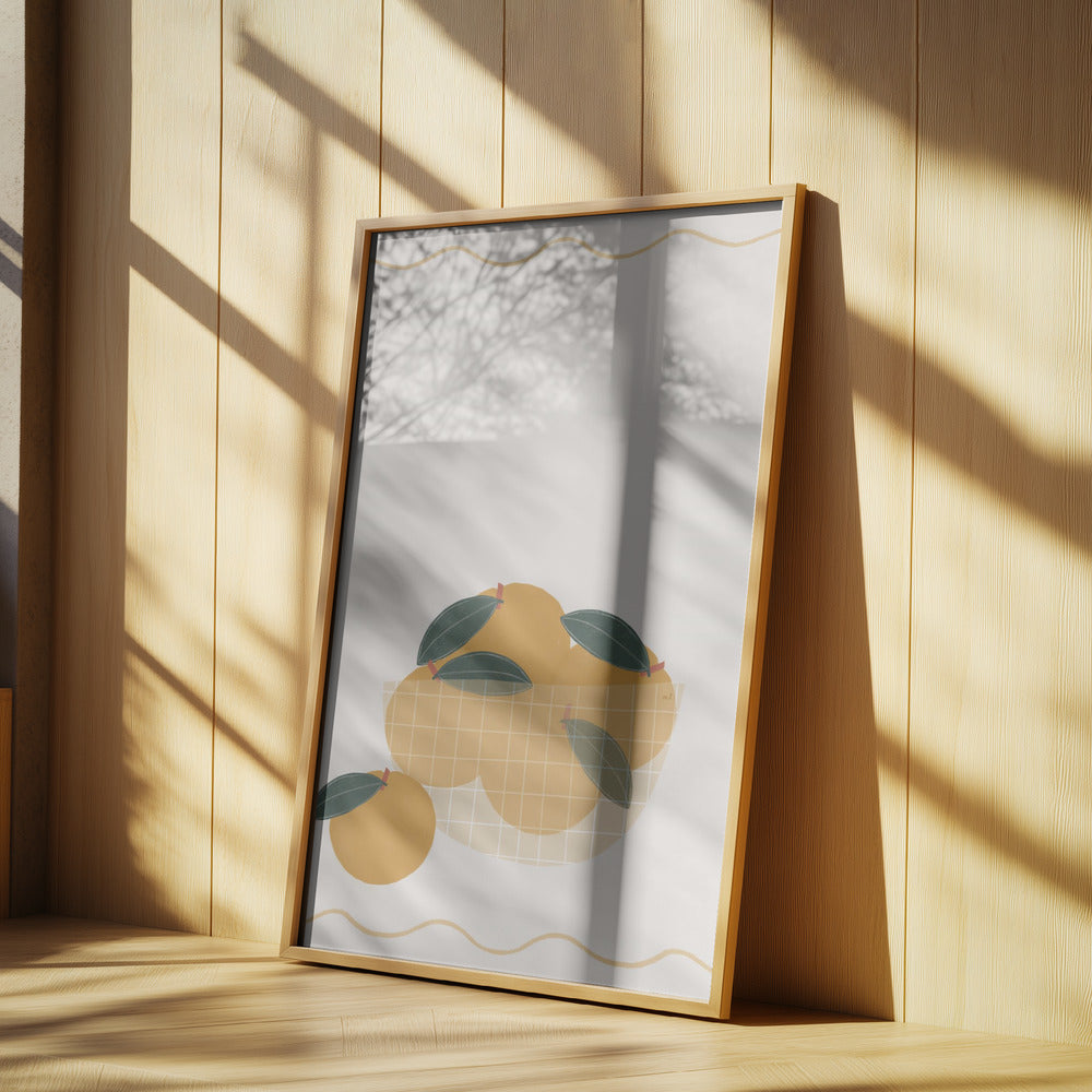 Schale mit Orangen | Poster