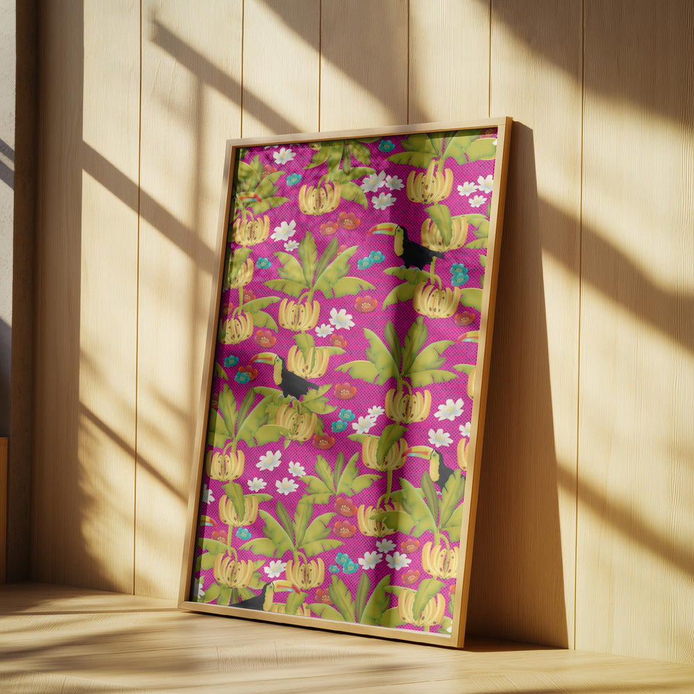 Bananas And Toucans Pattern | Poster