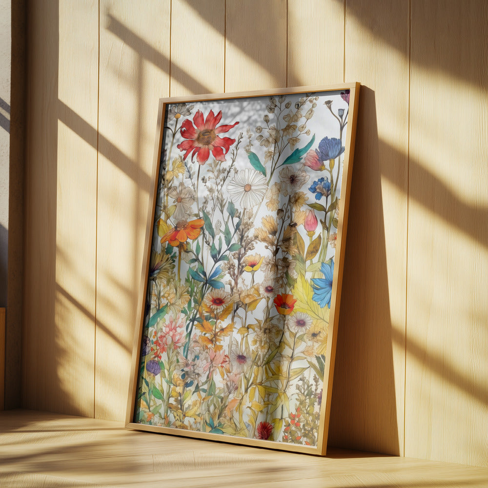 Vibrant Colorful  Wildflowers | Poster