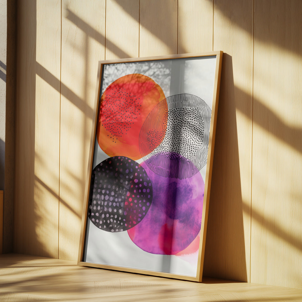 Composition with Overlapping Circles | Poster