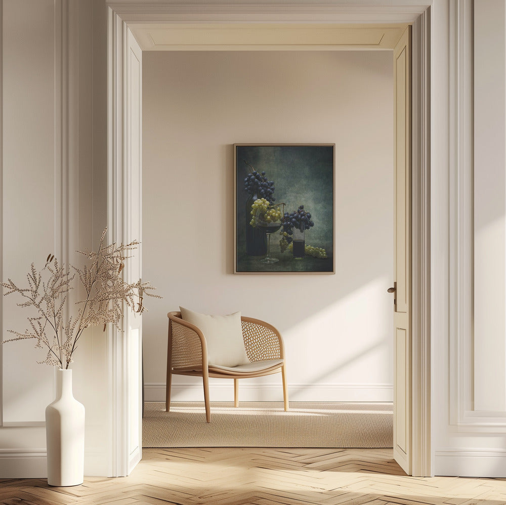 Mit Trauben | Poster - Kunstdruck