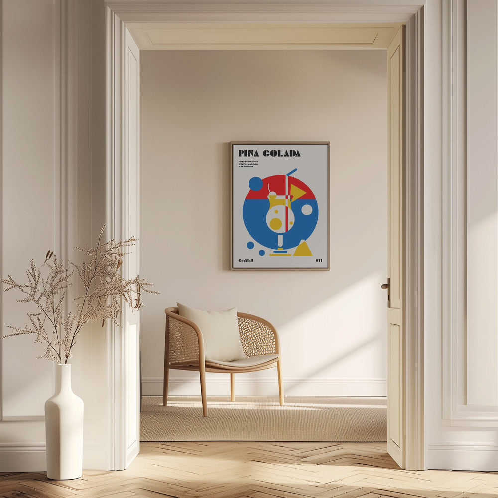 Pina Colada Bauhaus Cocktail | Poster