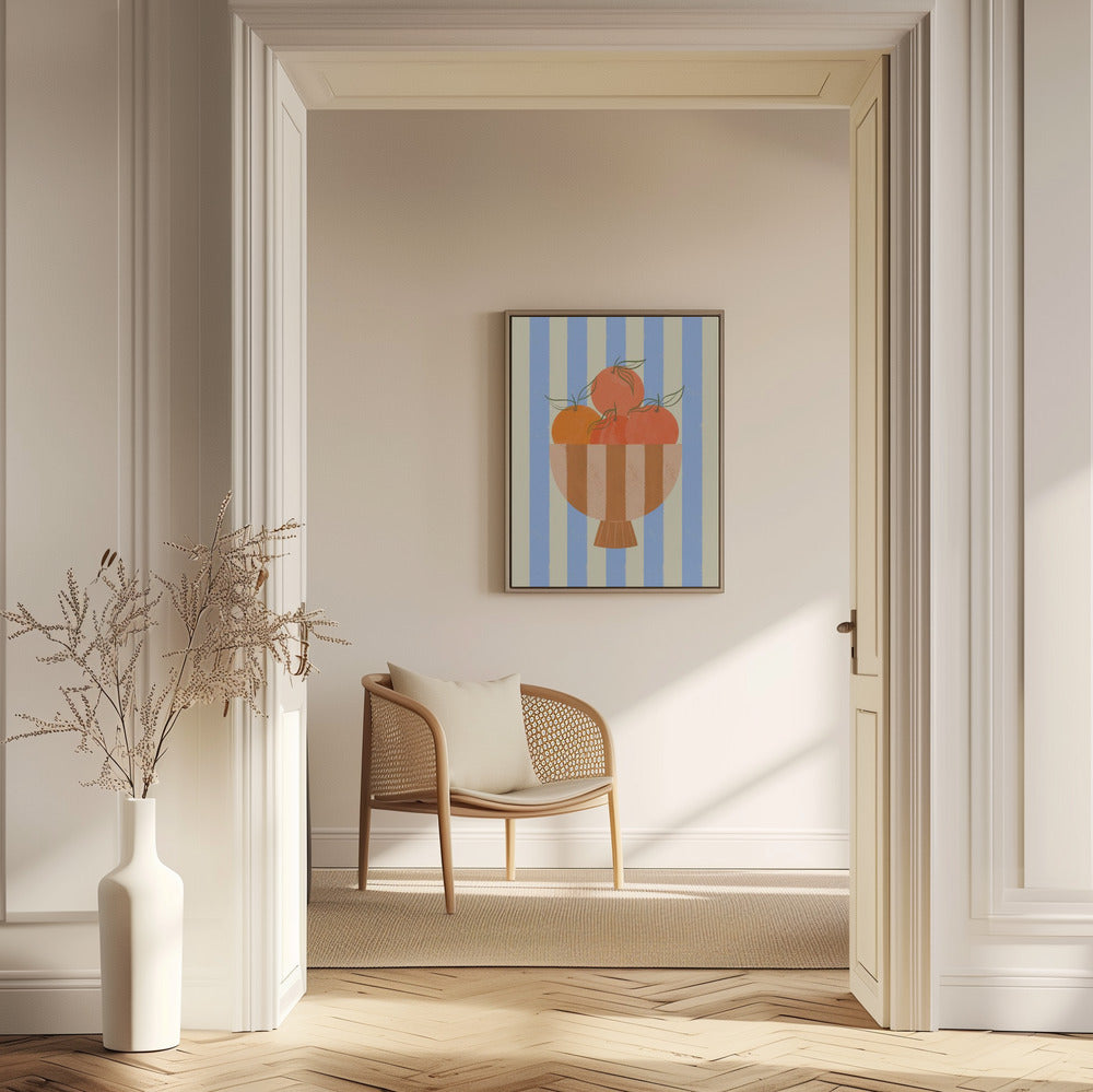 Skål med apelsiner | Poster