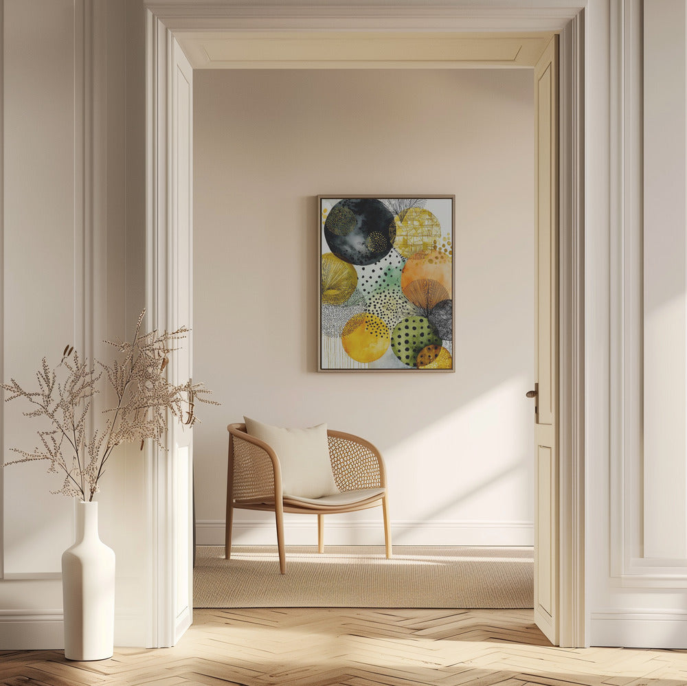 Composition with Overlapping Circles | Poster