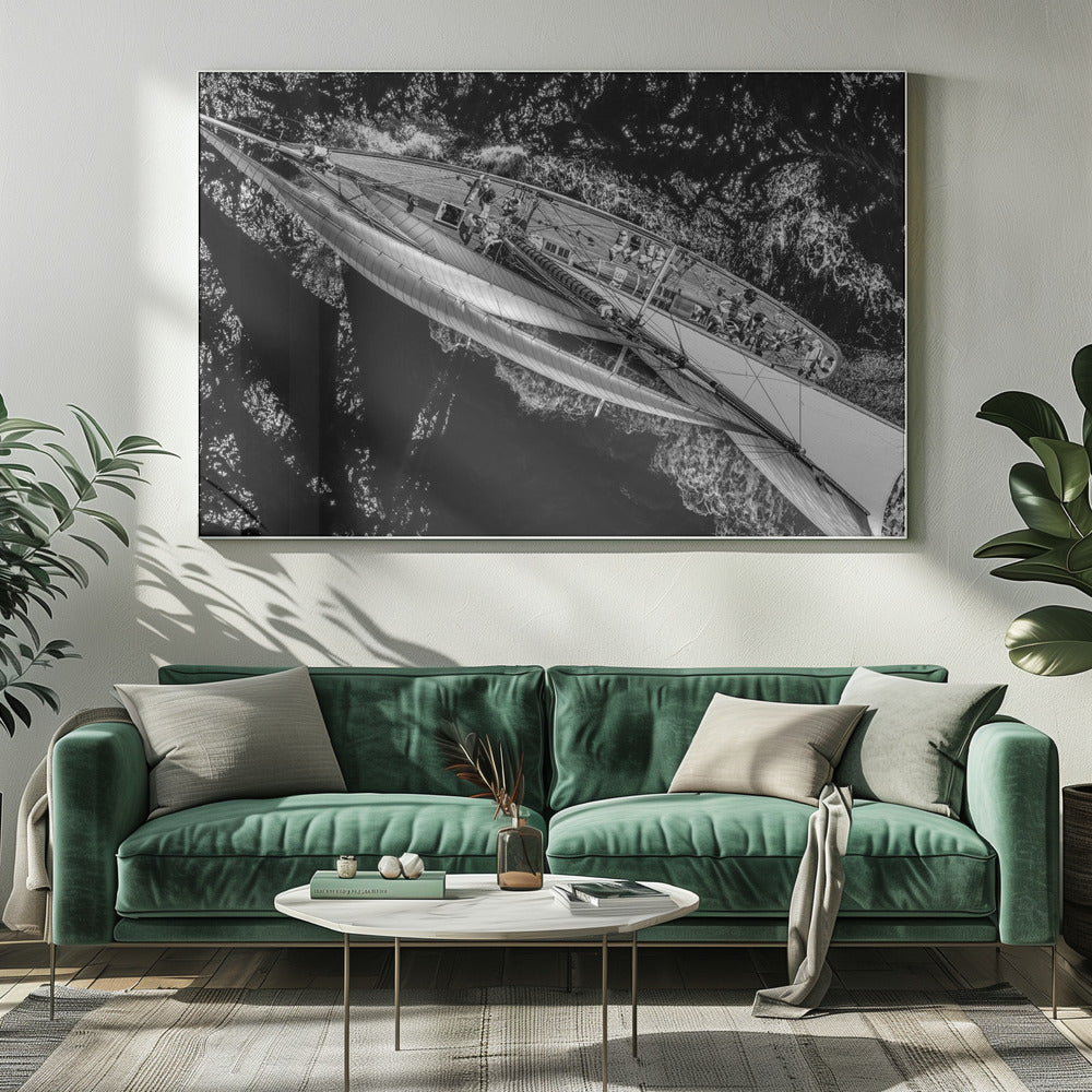 Über dem Rennschiff | Leinwand-Bilder