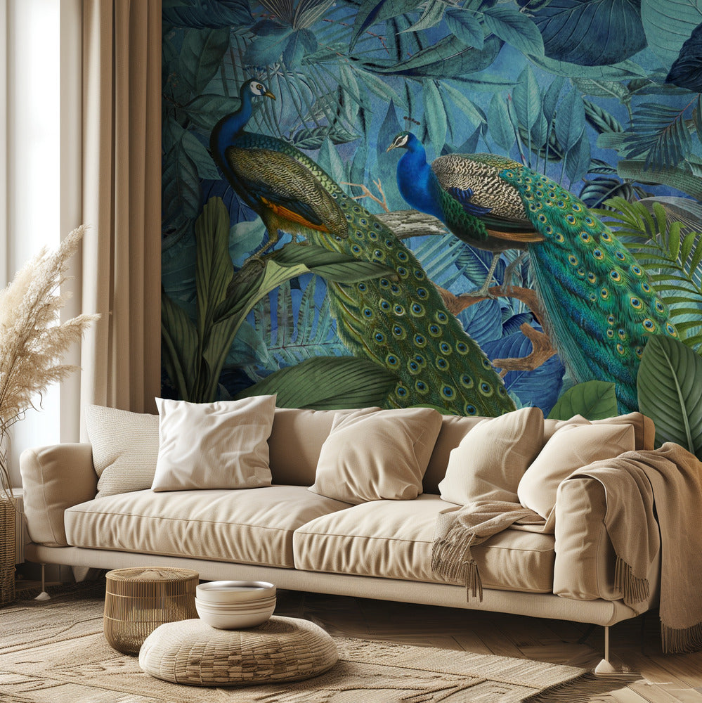 Jungle Birds Garden No1 | Wallpaper
