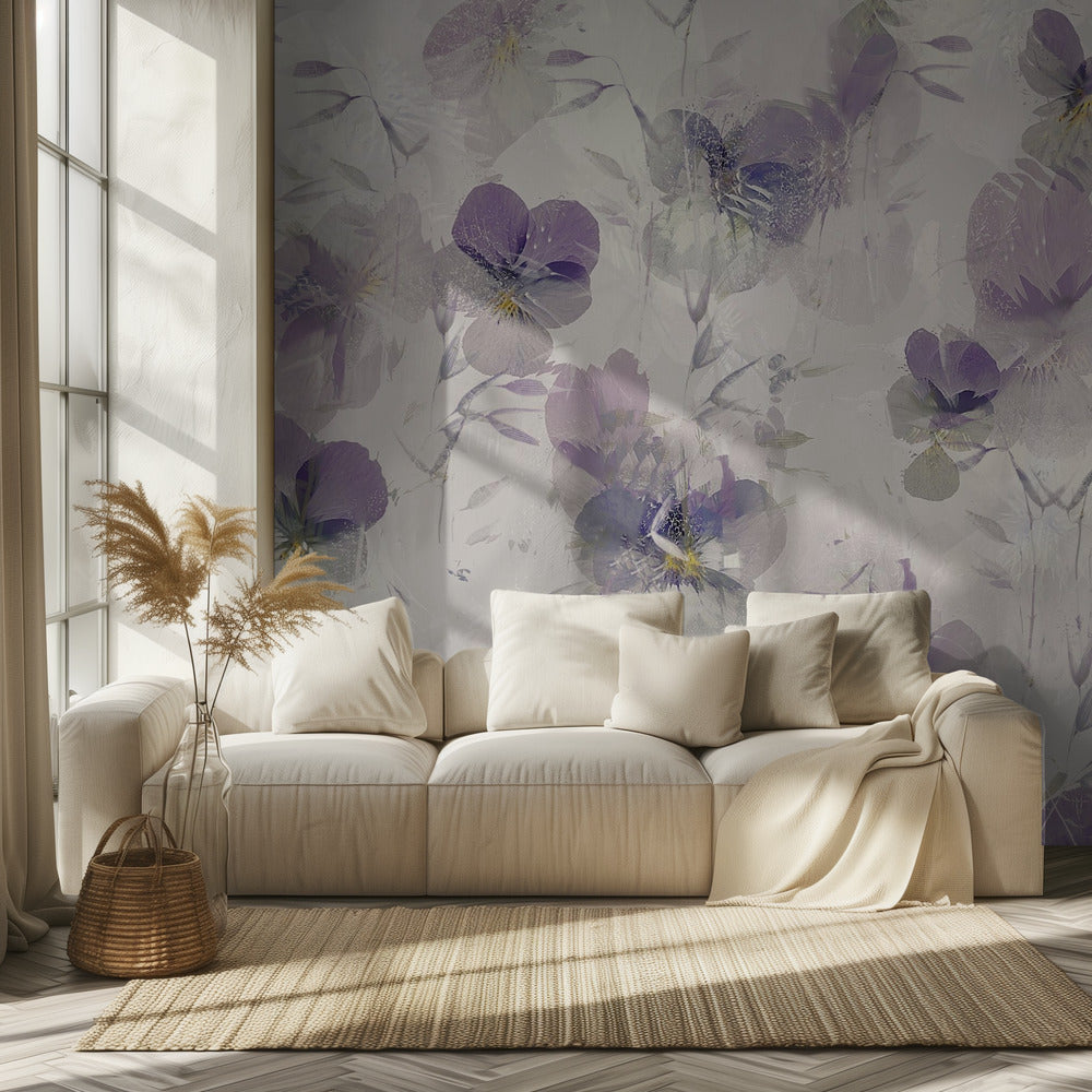 Violins on a bed | Wallpaper
