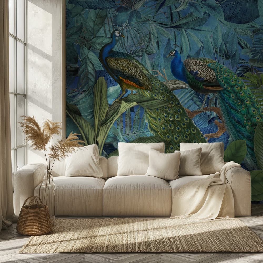 Jungle Birds Garden No1 | Wallpaper