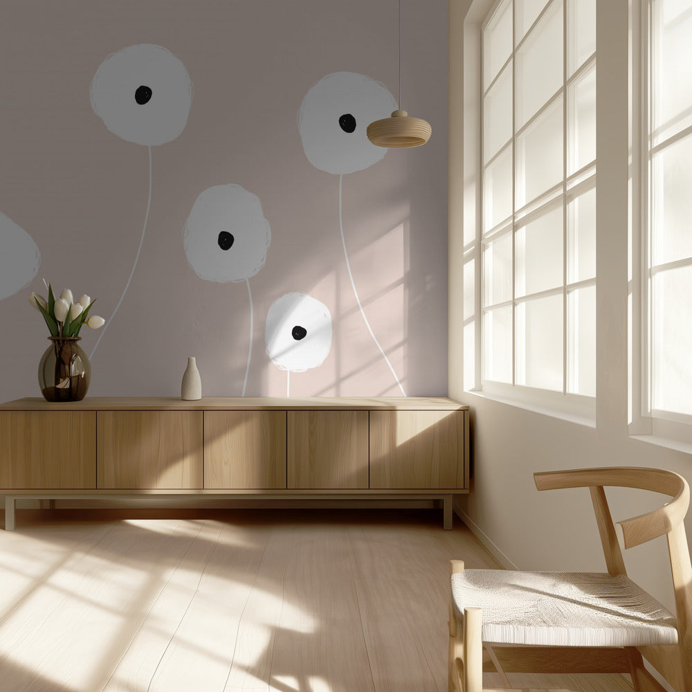 Scandi Flowers No 1 | Wallpaper