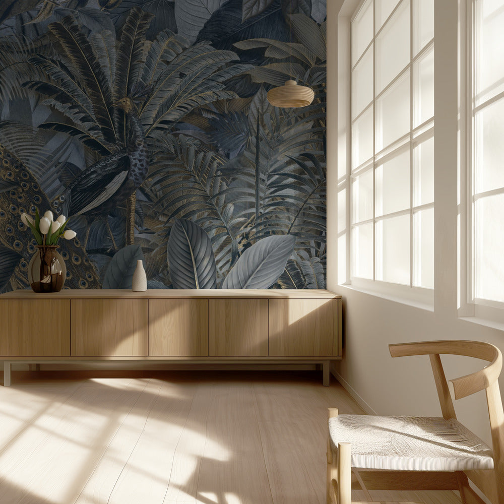 Jungle Birds Garden No3 | Wallpaper