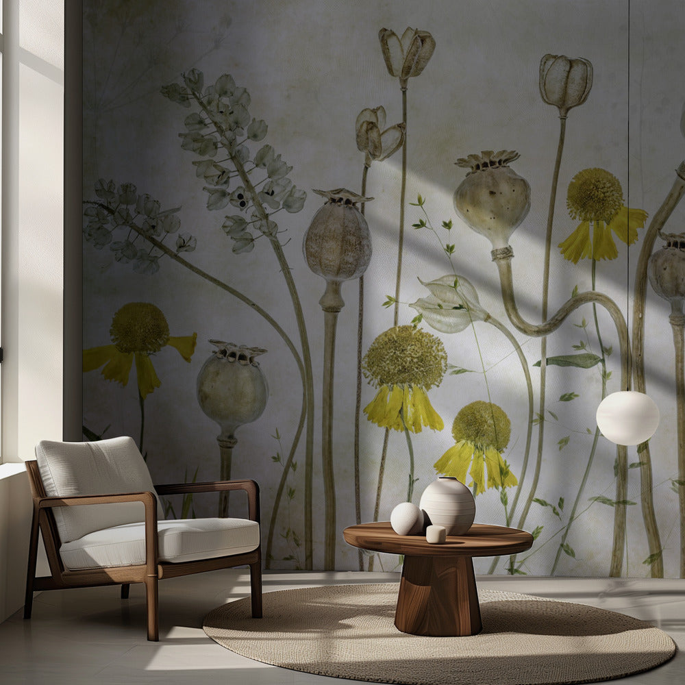 Poppies and Helenium | Wallpaper