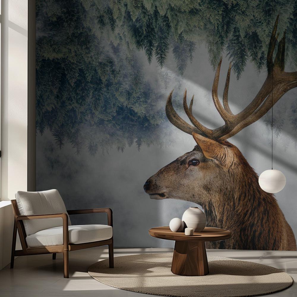 The Deer and the woods | Wallpaper