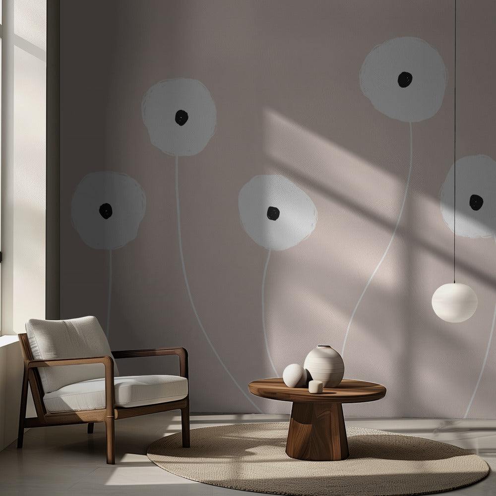 Scandi Flowers No 1 | Wallpaper