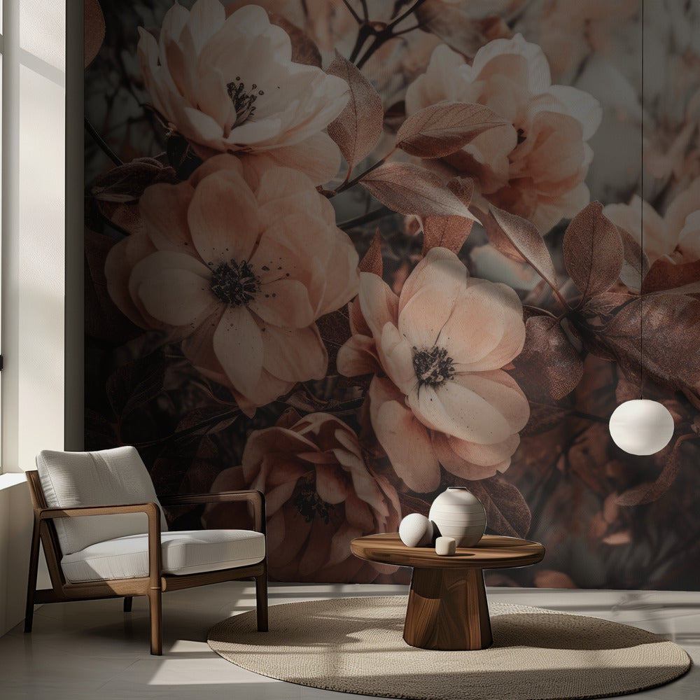 Coral Wild Peony | Wallpaper