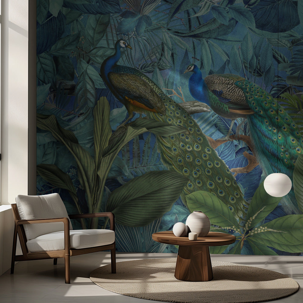 Jungle Birds Garden No1 | Wallpaper