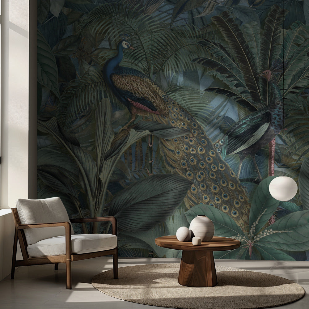 Jungle Birds Garden No2 | Wallpaper