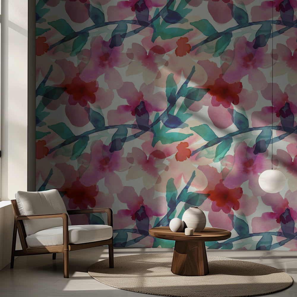 Floral Parade II | Wallpaper
