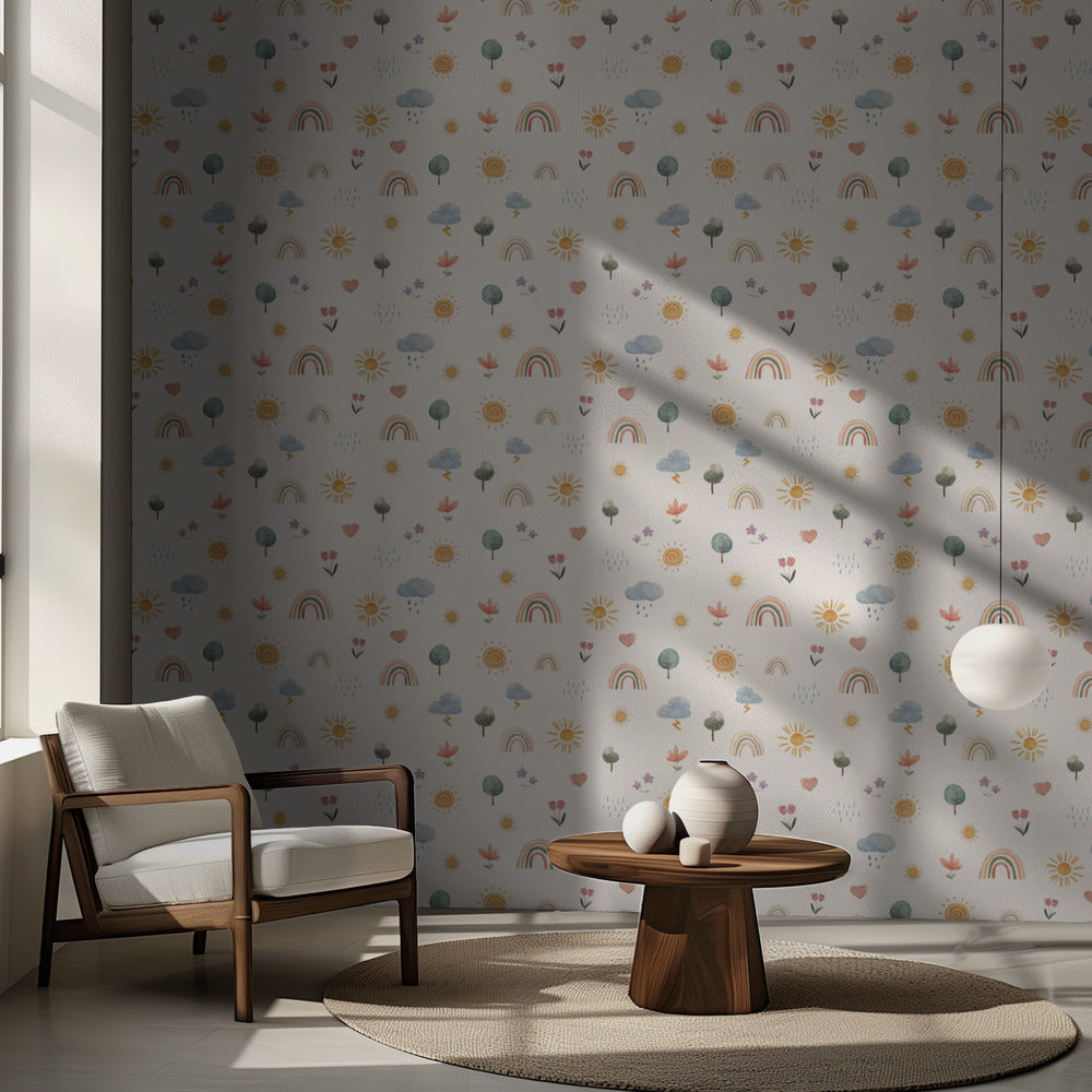 Seasonal Stickers Pattern | Wallpaper