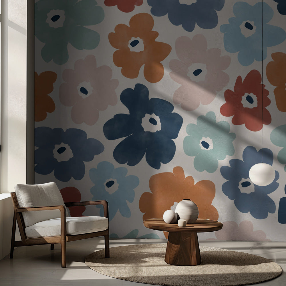 Buntes Blumenmuster | Fototapeten