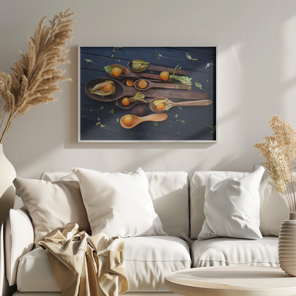 Löffel&Physalis | Poster - Kunstdruck