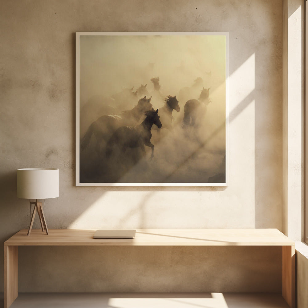 migration of horses | Poster