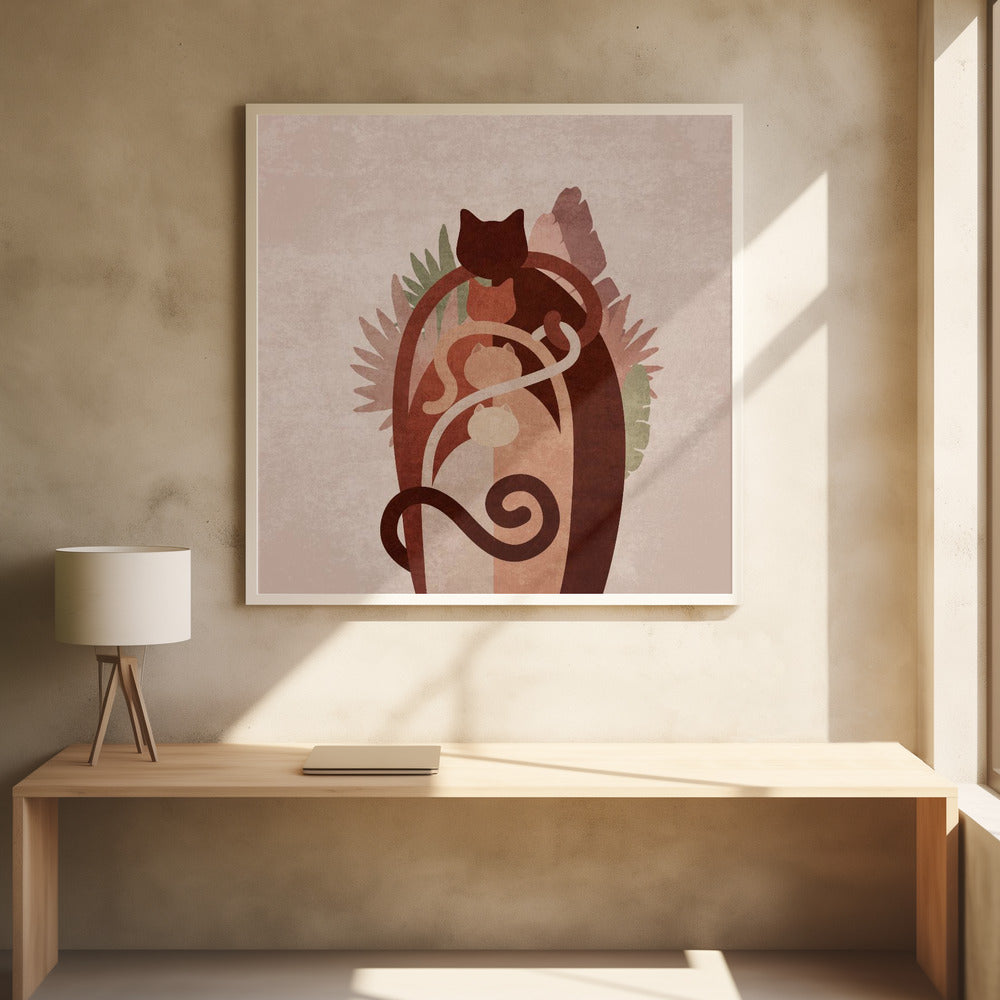 Katzengang Boho Kopie | Poster