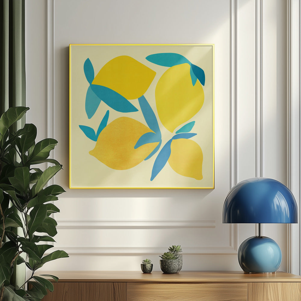 Lemon Shapes 2 | Poster