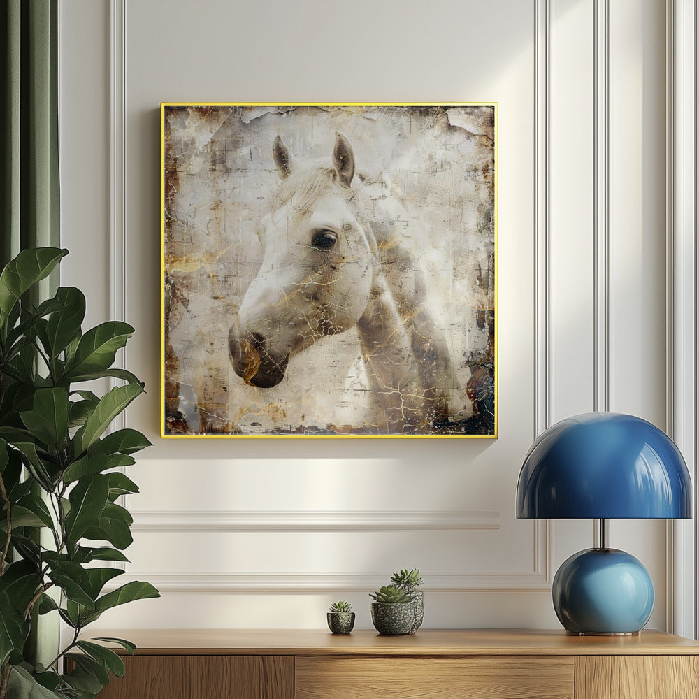 Pferd Vintage Kunst Illustration 02 | Poster