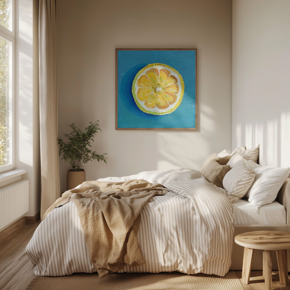 Zitronenscheibe | Poster - Kunstdruck