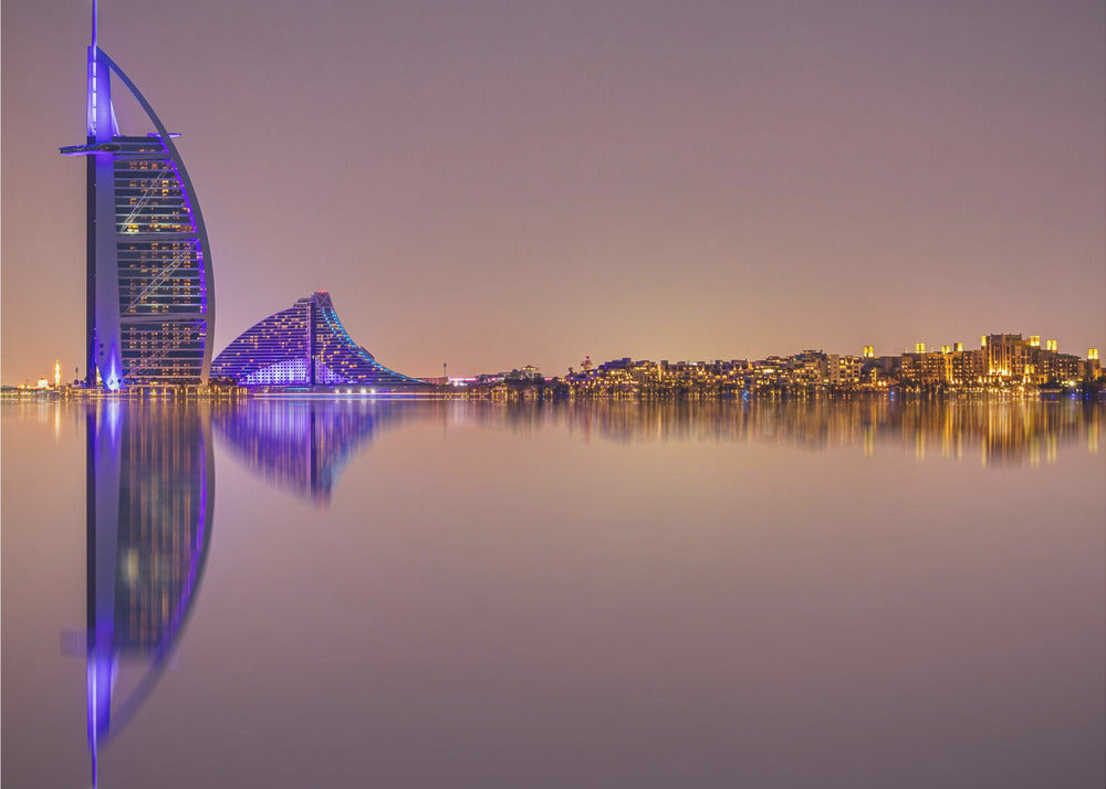 Reflexionen im Burj Al Arab | Leinwand-Bilder