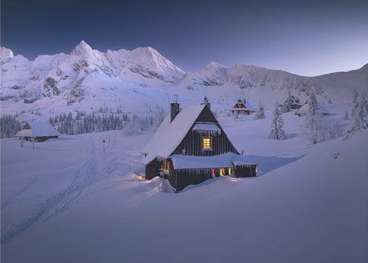 Winter Hut | Wallpaper