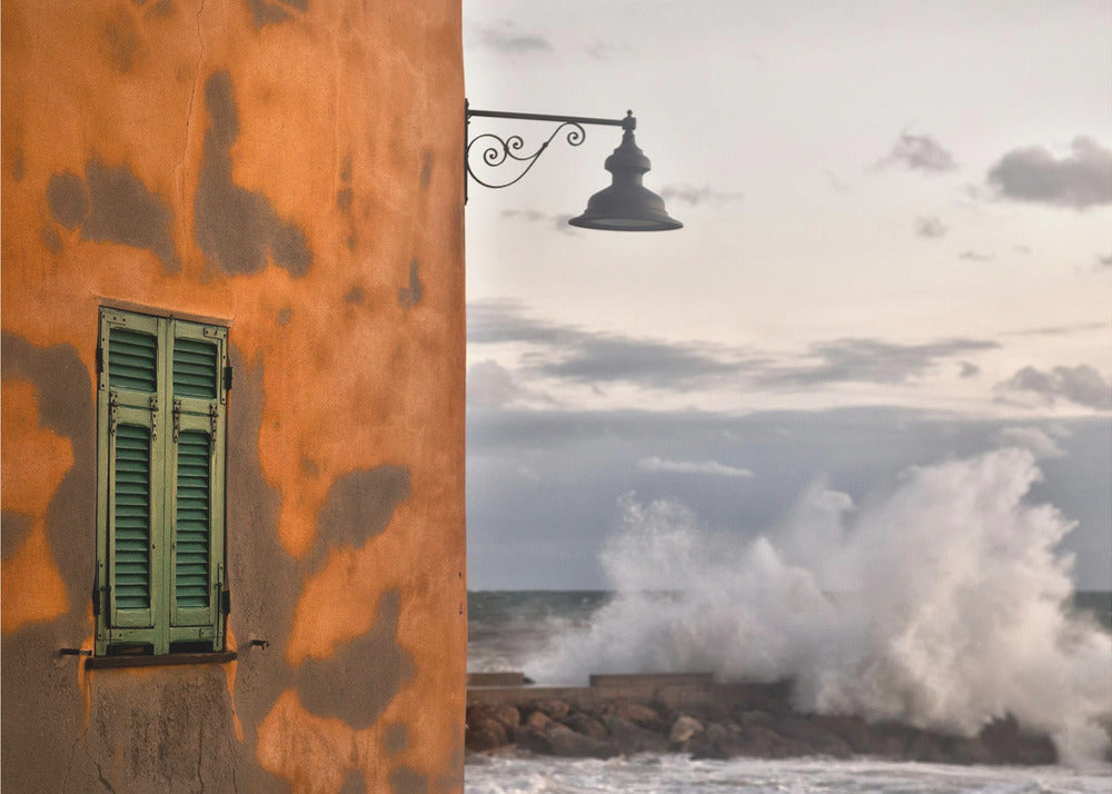 Le mur et la vague | Papier Peint Photo