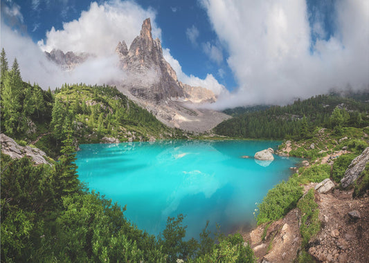 Veneto - Lago di Sorapis Panorama | Wallpaper