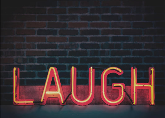 Laugh in Neon | Wallpaper