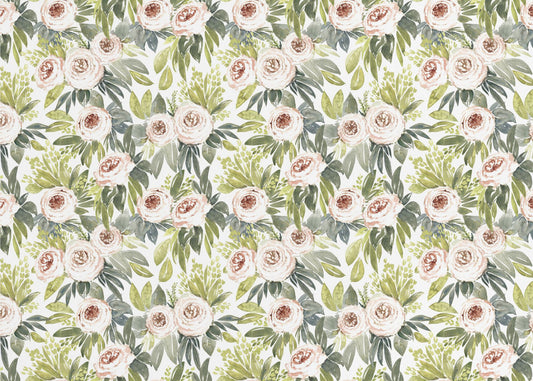 Ananada watercolor botanical pattern | Wallpaper
