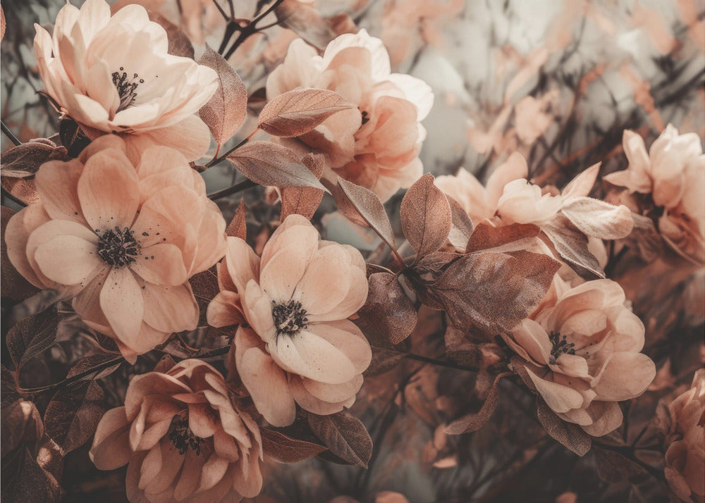 Coral Wild Peony | Wallpaper