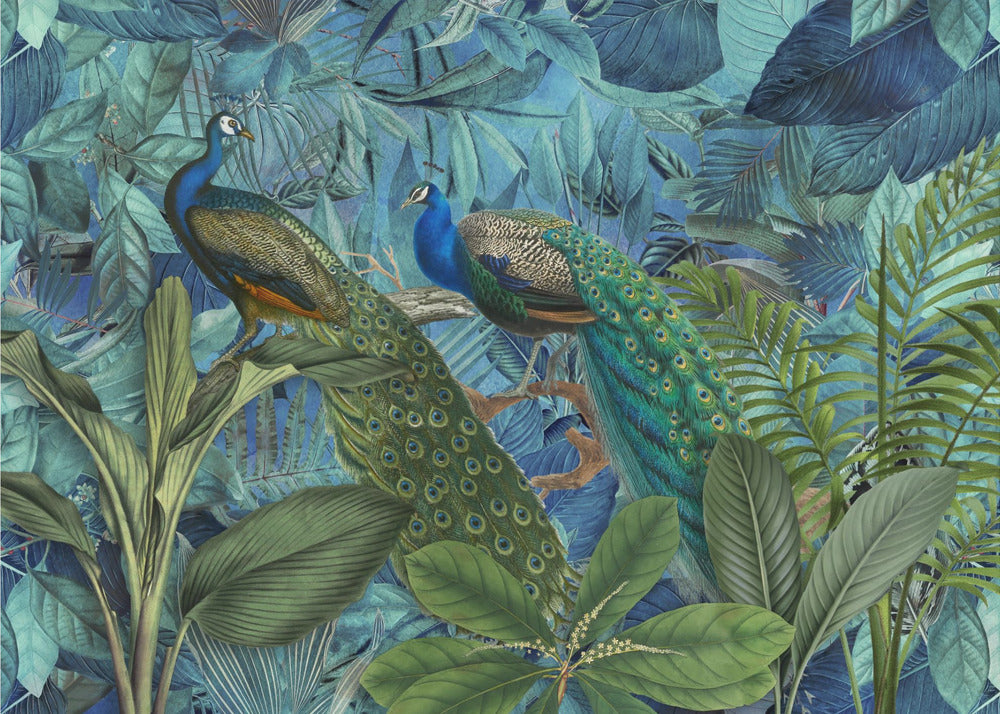 Jungle Birds Garden No1 | Wallpaper