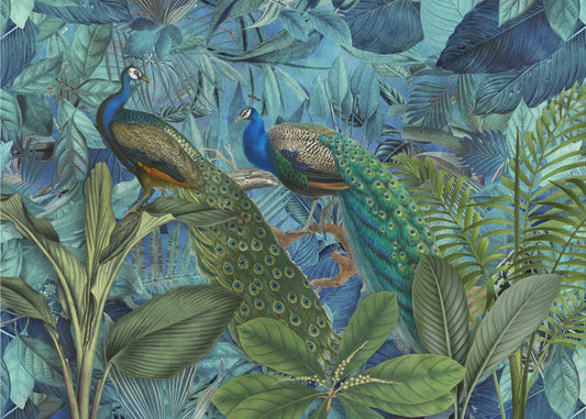 Jungle Birds Garden No1 | Wallpaper