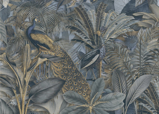 Jungle Birds Garden No3 | Wallpaper